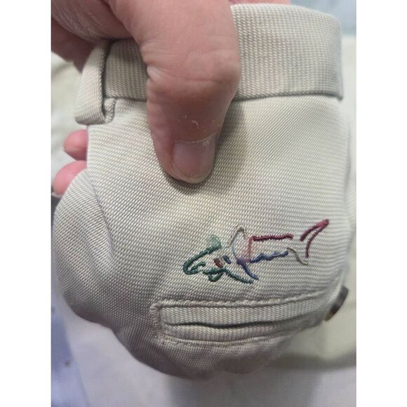 Greg Norman Men's Flat Front Khaki Beige Classic Golf Shorts Sz 34 - Picture 5 of 5